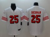 49ers #25 Richard Sherman nike white Color Rush Limited Jersey-BD