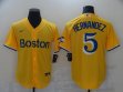 Nike Boston Red Sox #5 Enrique Hernandez Yellow majestic baseball jerseys-BD 01