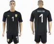 2018 World cup Uruguay #1 MUSLERA black goalkeeper soccer jersey