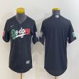 Women Los Angeles Dodgers #6 Justin Turner black new majestic baseball Jerseys-BD