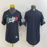 Women Los Angeles Dodgers #6 Justin Turner black new majestic baseball Jerseys-BD