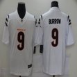 Nike Cincinnati Bengals #9 Joe Burrow white Color Rush Limited Jersey-BD