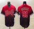 Chicago Bulls #91 Dennis Rodman red nba basketball jerseys Joint name-BD -BD
