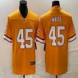 Buccaneers #45 #45 Devin White yellow throwback nike Color Rush Limited Jersey-BD