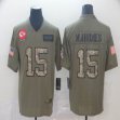 Nike Kansas City Chiefs #15 Patrick Mahomes Salute to Service Retired Limited Jersey-BD 01