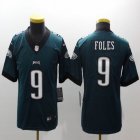 Youth Nike Philadelphia Eagles #9 Nick Foles green Color Rush Limited Jersey
