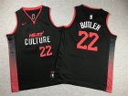 Youth Miami Heat Bape #22 Jimmy Butler black nba basketball jerseys city version