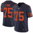 Nike Chicago Bears Kyle Long #75 dark blue Color Rush Limited Jersey