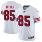 Custom 49ers George Kittle #85 nike white Color Rush Limited Jersey