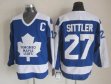 CCM Toronto Maple Leafs 27 Sittler CCM Vintage Throwback Jersey Blue