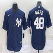 Nike New York Yankees #48 Rizzo blue majestic baseball Jersey-BD