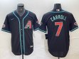 Nike Arizona Diamondback #7 Corbin Carroll black baseball jerseys