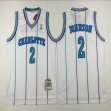 New Orleans Hornets #2 Larry Johnson White NBA basketball Jerseys