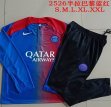 2025-2026 Paris Saint-Germain club blue red black soccer uniforms with Long Trousers B25118