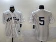 Nike New York Yankees #5 White fashion majestic baseball Jerseys-BD 01