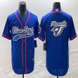 Nike Toronto Blue Jays blank blue majestic baseball Jerseys Joint name-BD 02