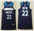 Youth Nike Minnesota Timberwolves Andrew Wiggins #22 blue basketball Jerseys-ty