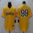 Nike Boston Red Sox #99 Yellow majestic baseball jerseys-BD