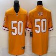 Buccaneers #50 Vita Vea yellow throwback nike Color Rush Limited Jersey-BD