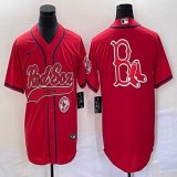 Nike Boston Red Sox blank blue majestic baseball jersey Joint name-BD 01