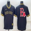 Nike Boston Red Sox blank blue majestic MLB baseball jerseys-BD 01