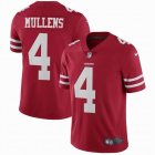 49ers #4 Nick Mullens red nike Color Rush Limited Jersey