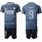 2025-2026 Real Madrid club #9 MBAPPE blue soccer jerseys away