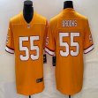 Buccaneers #55 Derrick Brooks yellow throwback nike Color Rush Limited Jersey-BD