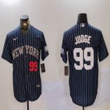 Nike New York Yankees #99 Aaron Judge dark blue majestic baseball Jersey Joint name 02