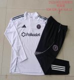 2025-2026 Fc Miami Club white black kid Soccer uniforms with Long Trousers E2529