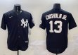 Nike New York Yankees #13 Jazz Chisholm Jr. black majestic baseball Jerseys-BD