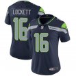 Women Seattle Seahawks Tyler Lockett #16 blue Color Rush Limited Jersey