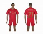 2014 World Cup Spain team LLORENTE 21 red soccer jersey home