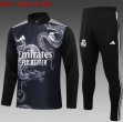 2024-2025 Real Madrid club black soccer uniforms with Long Trousers B937