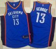 Nike Oklahoma City Thunder #13 Paul George blue nba basketball jersey-LT