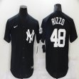 Nike New York Yankees #48 Anthony Rizzo black majestic baseball Jersey-BD