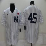 Nike Nike New York Yankees #45 Gerrit Cole White majestic baseball Jersey-BD