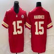 Nike Kansas City Chiefs #15 Patrick Mahomes red Color Rush Limited Jerseys 03