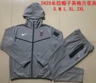 2024-2025 England team Hemp grey sports Hooded Sweatshirt with Long Trousers F575