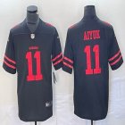 49ers #11 Brandon Aiyuk black nike Color Rush Limited Jersey-BD