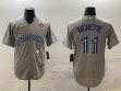 Nike Toronto Blue Jays #11 Bo Bichette gray majestic baseball Jersey-BD 02