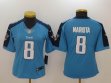 Women Tennessee Titans #8 Marcus Mariota Nike skyblue Color Rush Limited Jersey