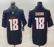 Nike Atlanta Falcons #18 Kirk Cousins black Color Rush Limited Jersey-BD 01