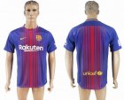 2017-2018 Barcelona club thailand version blue red soccer jersey home