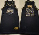 Youth Nike Los Angeless Lakers #24 Kobe Bryant black fashion basketball Jerseys-XD