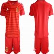 2018 World Cup Spain red goalkeeper soccer jersey