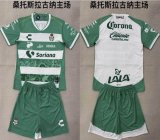 2025-2026 Santos Laguna club green white soccer jerseys home
