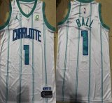 Youth New Orleans Hornets #1 LaMelo Ball white nba Jersey-XD
