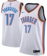 Oklahoma City Thunder #17 Aleksej Pokusevski white nba jerseys Hot press font