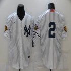 Nike New York Yankees 2# Derek Jeter White throwback majestic baseball Jerseys-BD